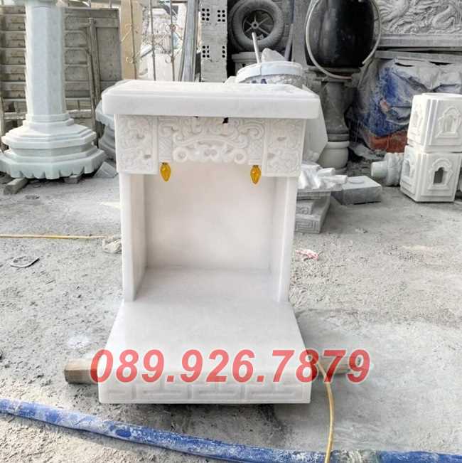 Mẫu trang thờ ông địa thần tài, tài lộc phong thủy bằng đá bán Bến Tre