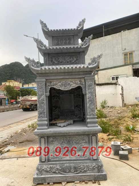 Mẫu miều thờ đá thờ âm hồn, thần linh có mái che bán Qungr Ngãi