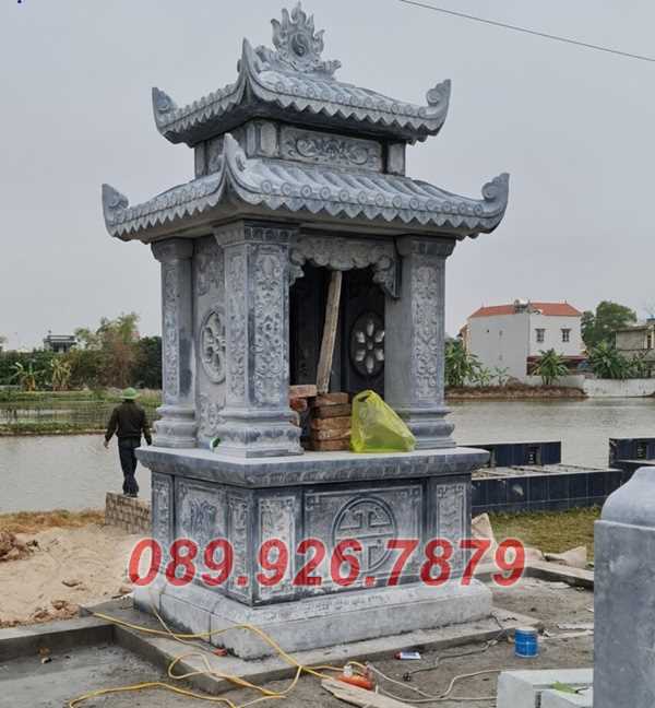 Mẫu am thờ để hủ đựng tro hài cốt bằng đá đẹp ngoài trời bán Kon Tum