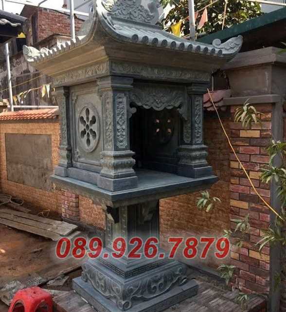Mẫu bàn thờ thiên đá ngoài trời có mái che đẹp bán Bình Dương