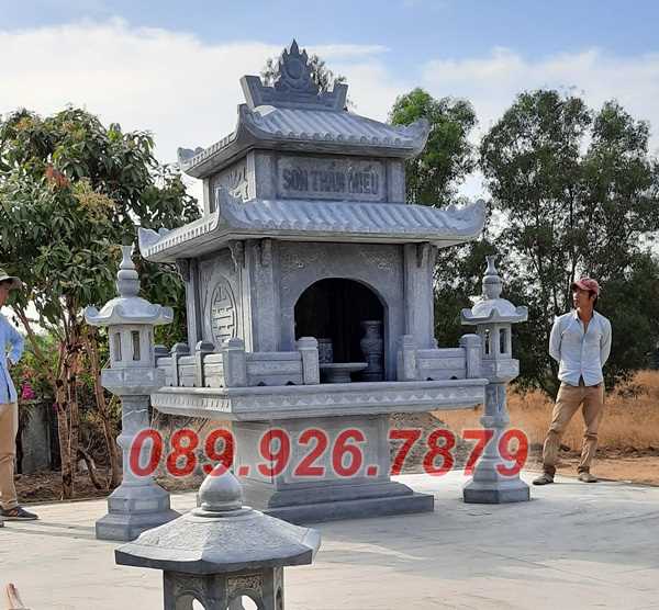 Mẫu am thờ để hủ tro cốt có mái che bằng đá bán Bình Phước