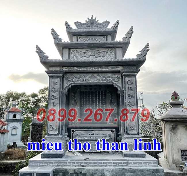 Mẫu miếu thờ thần linh ngoài trời có mái che đẹp bán Bà Rịa Vũng Tàu