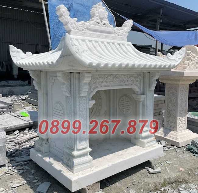 Mẫu miếu thờ thần linh ngoài trời có mái che đẹp bán Bà Rịa Vũng Tàu