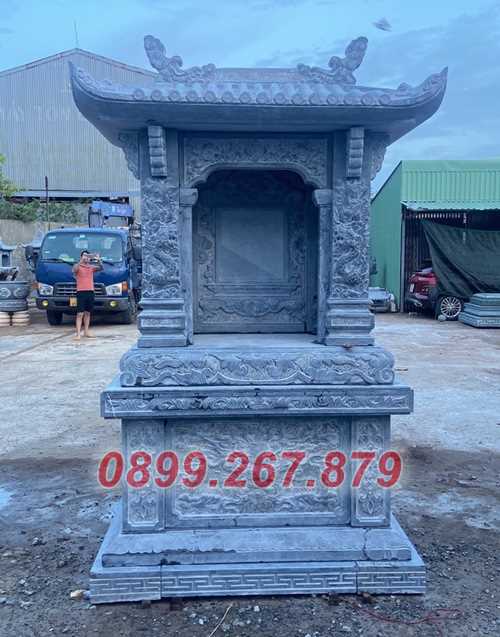 Mẫu miếu thờ đá thờ thần linh có mái che đẹp bán Tiền Giang