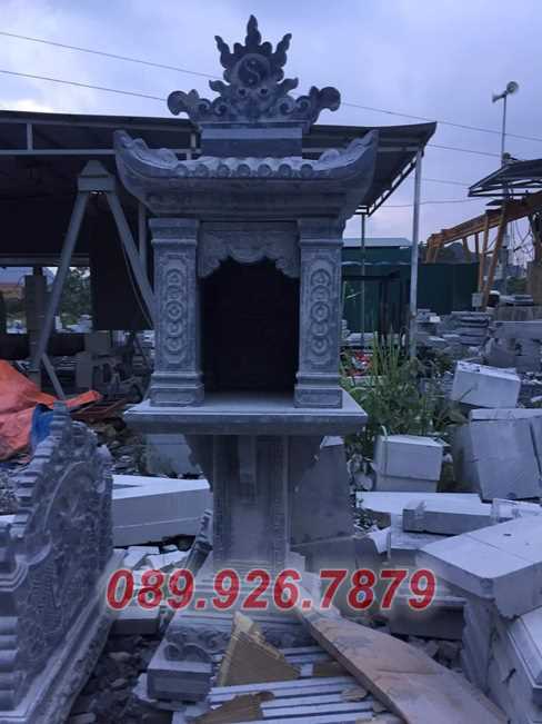 Mẫu am thờ đá để hủ tro cốt ngoài trời có mái che bán Sóc Trăng