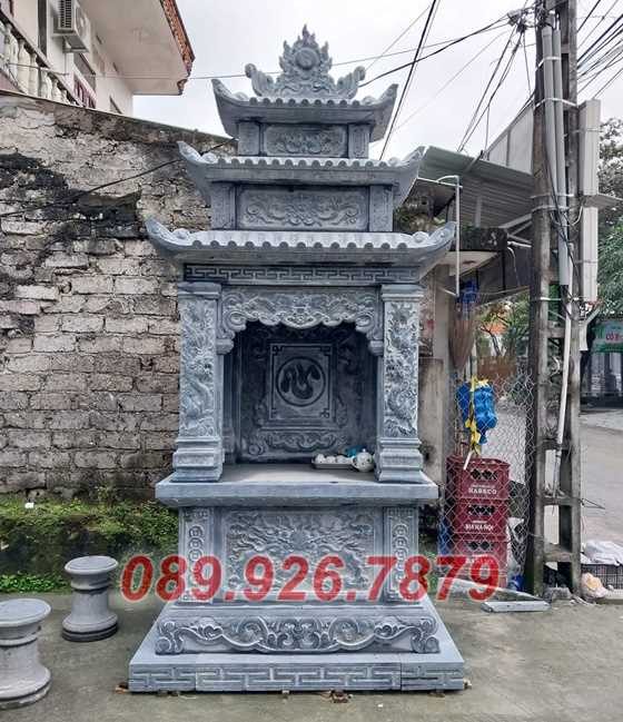 Mẫu am thờ đá để hủ tro cốt ngoài trời có mái che bán Sóc Trăng