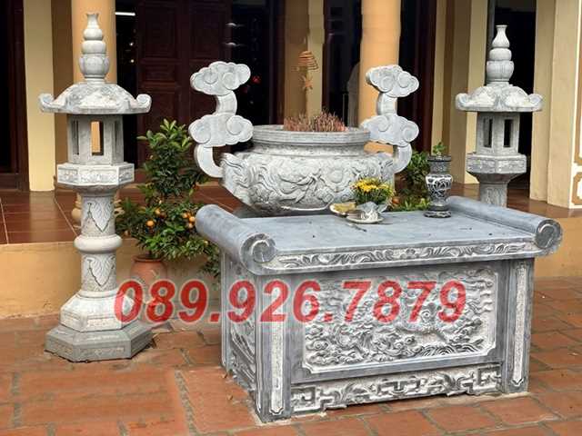Bàn lễ đá - Mẫu bàn lễ đá nghĩa trang đẹp bán Tiền Giang
