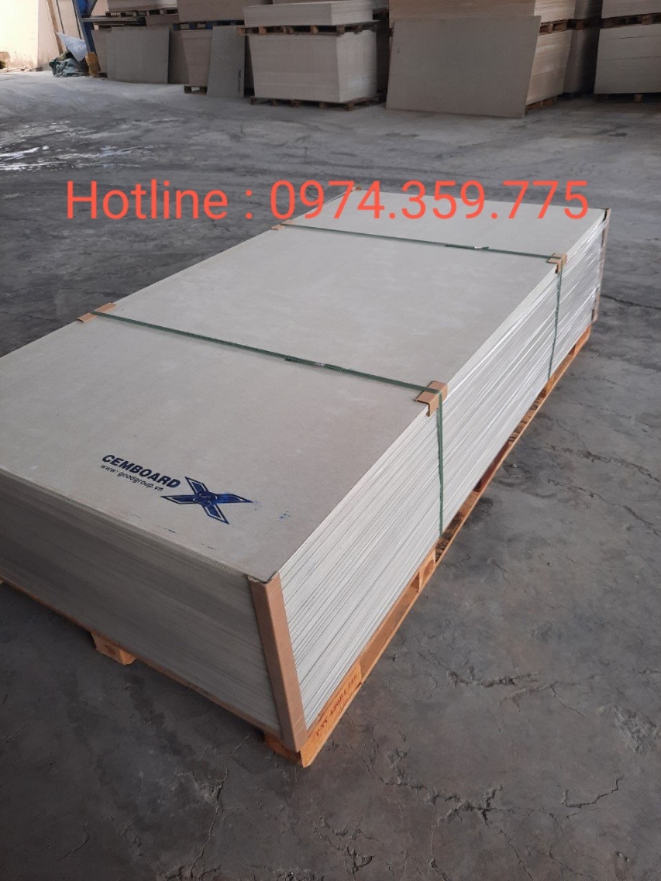 Tấm 3d Cemboard Cellulose sợi -lót sàn nhẹ - vách ngăn
