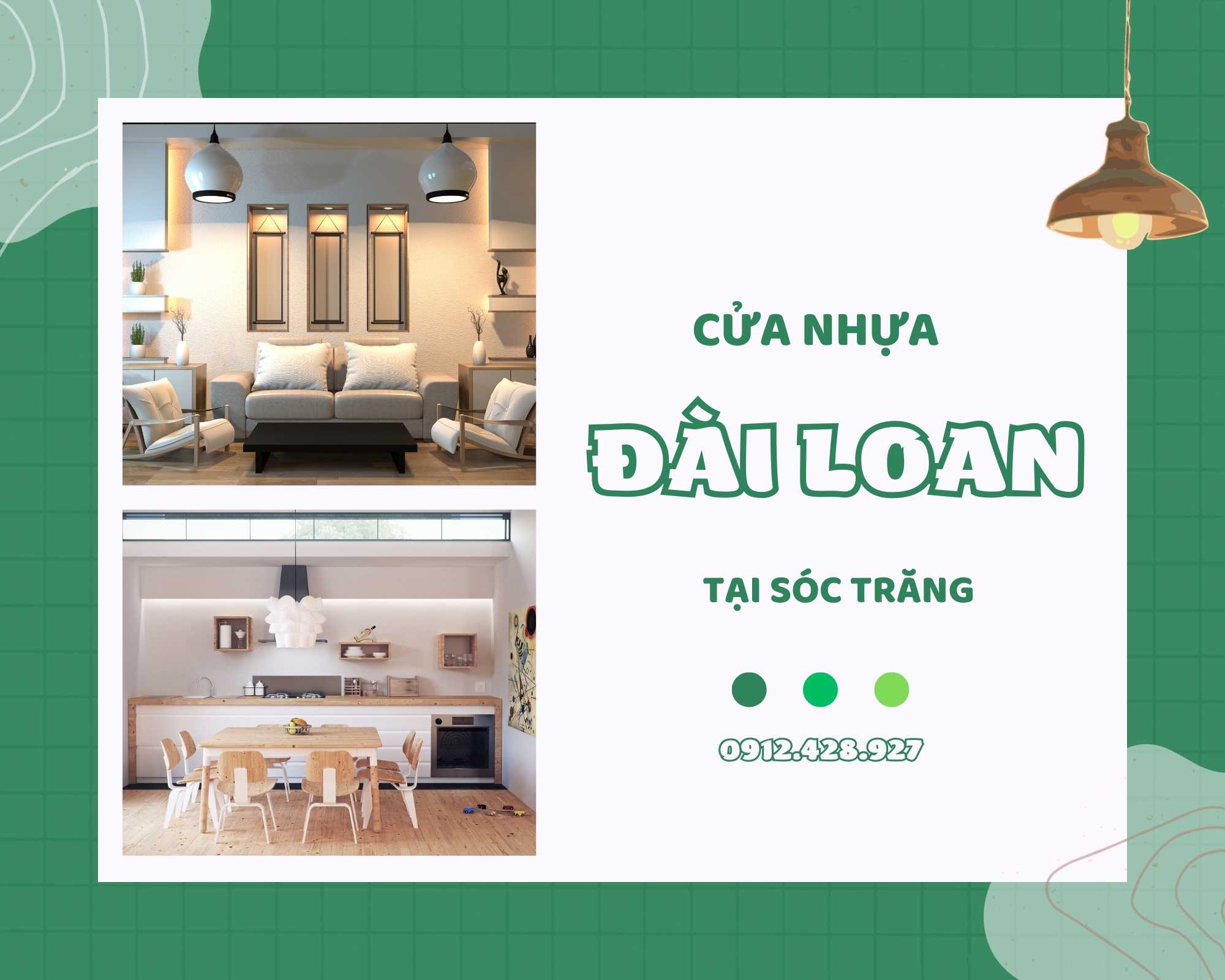 Cửa nhựa Đài Loan tại Sóc Trăng  Cửa nhựa giả gỗ giá rẻ