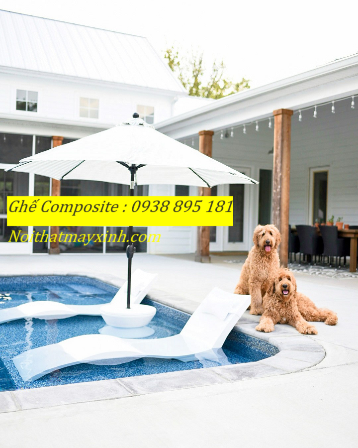 Ghế hồ bơi composite ngoài trời giá rẻ tại sài gòn
