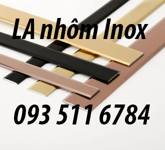 Nẹp trang trí V góc cạnh tường Nẹp T nhôm Inox Thanh La Inox