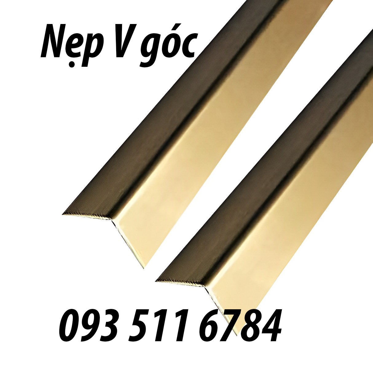 Nẹp trang trí V góc cạnh tường Nẹp T nhôm Inox Thanh La Inox