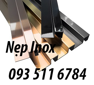 Nẹp trang trí V góc cạnh tường Nẹp T nhôm Inox Thanh La Inox