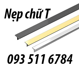 Nẹp trang trí V góc cạnh tường Nẹp T nhôm Inox Thanh La Inox