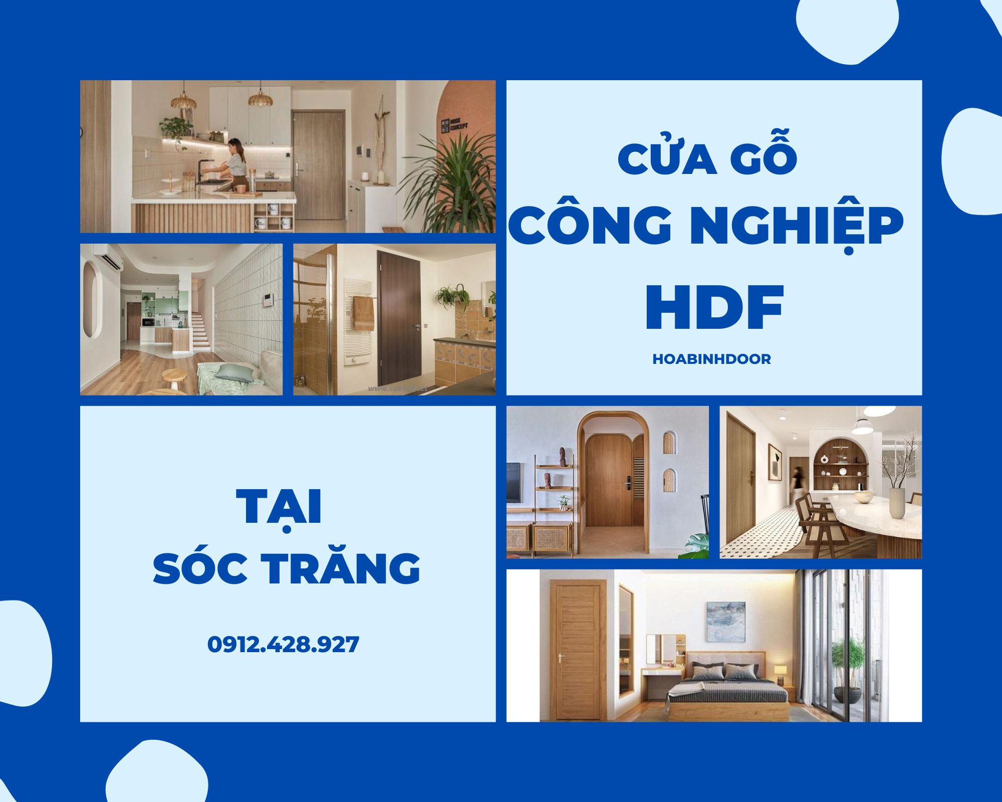 Cửa gỗ HDF tại Sóc Trăng  Cửa gỗ công nghiệp