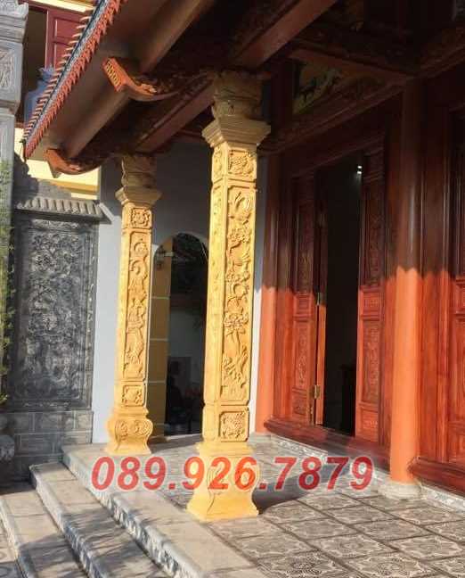Cột miếu đá - Mẫu cột đá nhà thờ, từ đường đẹp bán Sài Gòn