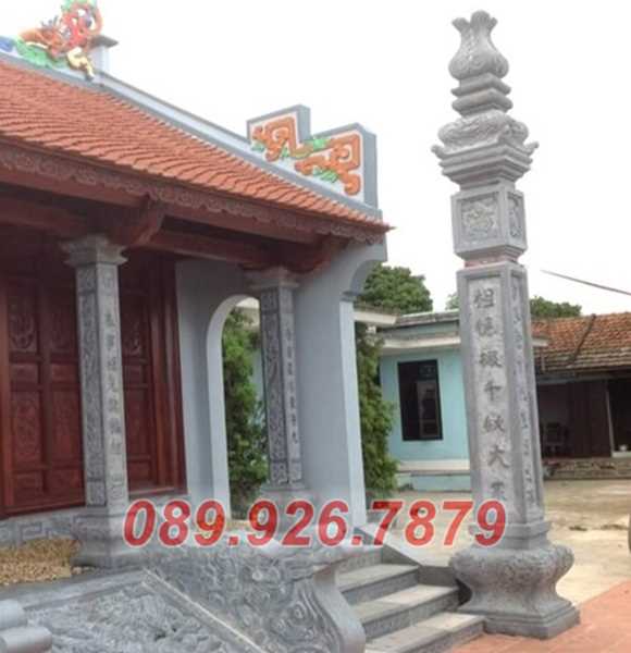 Cột miếu đá - Mẫu cột đá nhà thờ, từ đường đẹp bán Sài Gòn