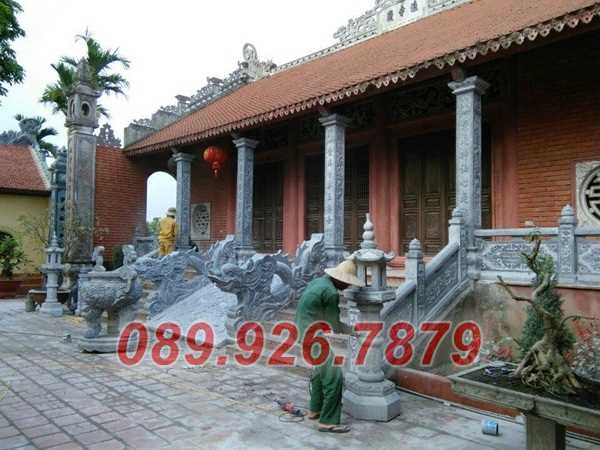 Cột chùa đá - Mẫu cột chùa miếu đình bằng đá đẹp bán Lâm Đồng