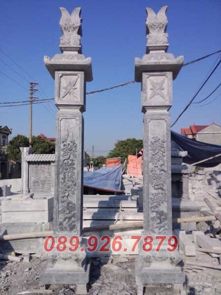 Cột chùa đá - Mẫu cột chùa miếu đình bằng đá đẹp bán Lâm Đồng