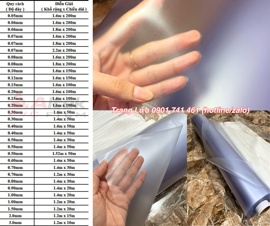 Phân phối sỉ màn nhựa pvc trong tại Hồ Chí Minh