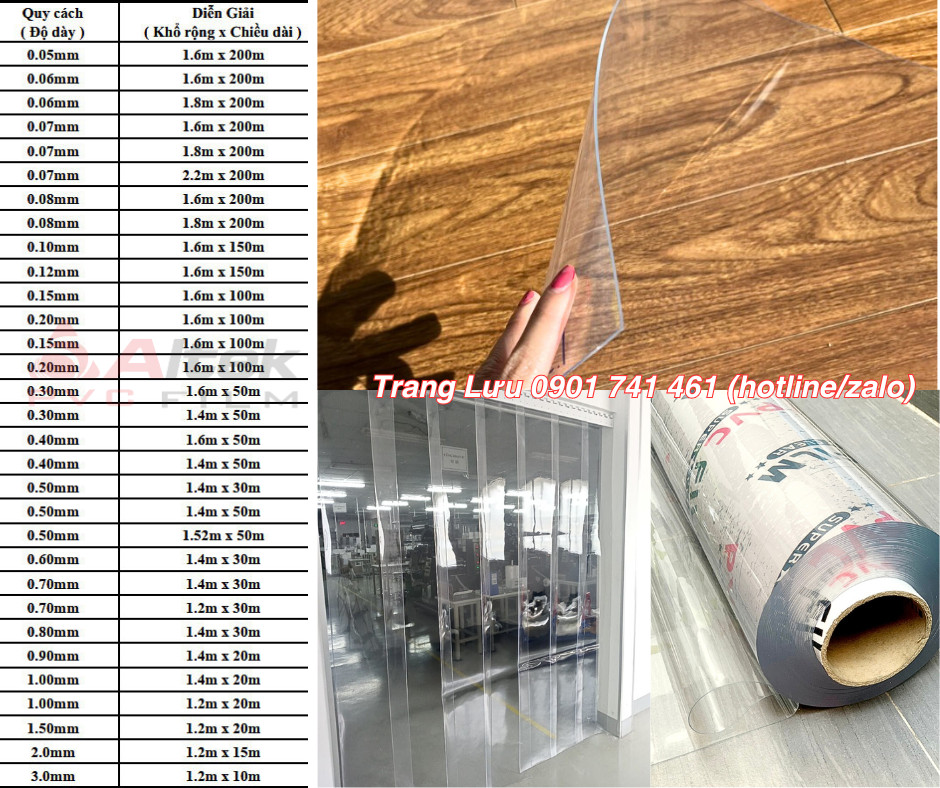 Phân phối sỉ màn nhựa pvc trong tại Hồ Chí Minh