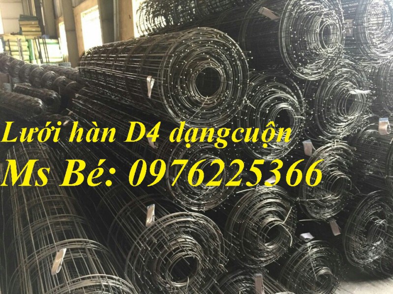 Lưới thép hàn cuộn 100x100, Lưới thép hàn D4a100x100