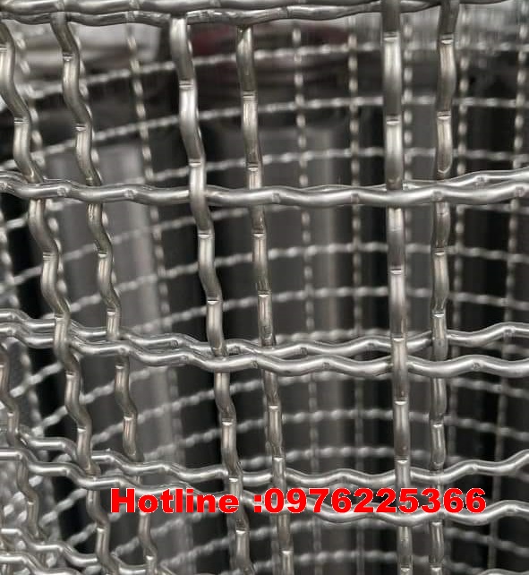 Giá lưới đan inox ô 2 phân , Lưới đan inox 304 mắt 2cm x 2cm