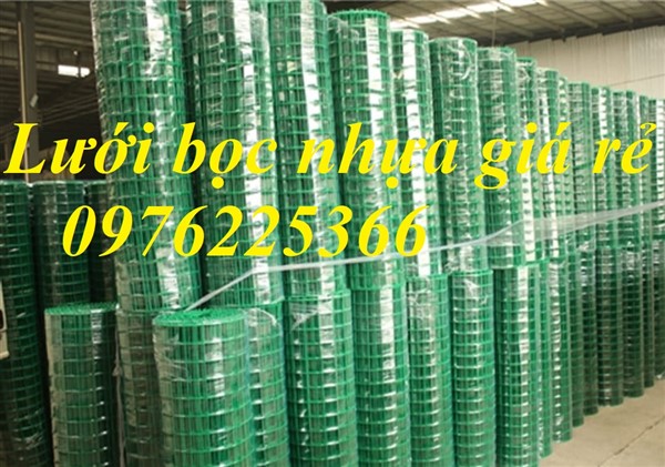 Lưới thép bọc nhựa hàn chập không gỉ /Lưới kẽm bọc nhựa