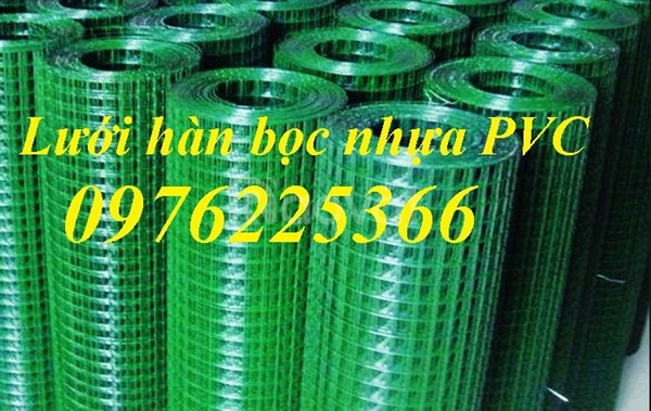 Lưới thép bọc nhựa hàn chập không gỉ /Lưới kẽm bọc nhựa