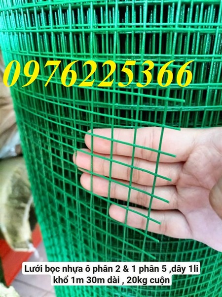 Lưới thép bọc nhựa hàn chập không gỉ /Lưới kẽm bọc nhựa
