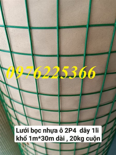 Lưới thép bọc nhựa hàn chập không gỉ /Lưới kẽm bọc nhựa