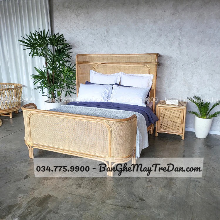 Giường ngủ bằng mây tự nhiên cao cấp tại Sài Gòn