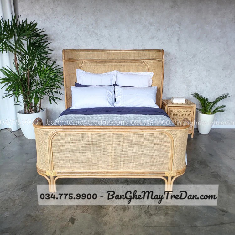 Giường ngủ bằng mây tự nhiên cao cấp tại Sài Gòn