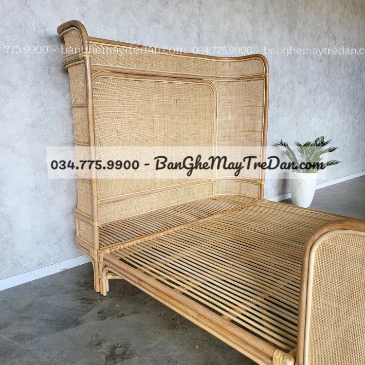Giường ngủ bằng mây tự nhiên cao cấp tại Sài Gòn