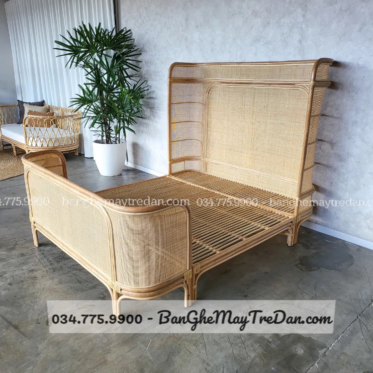 Giường ngủ bằng mây tự nhiên cao cấp tại Sài Gòn