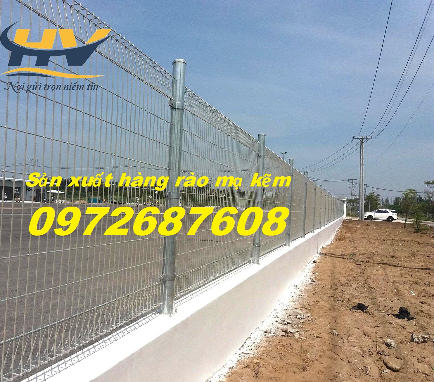 Lưới hàng rào, hàng rào mạ kẽm, hàng rào chấn sóng tại Long An