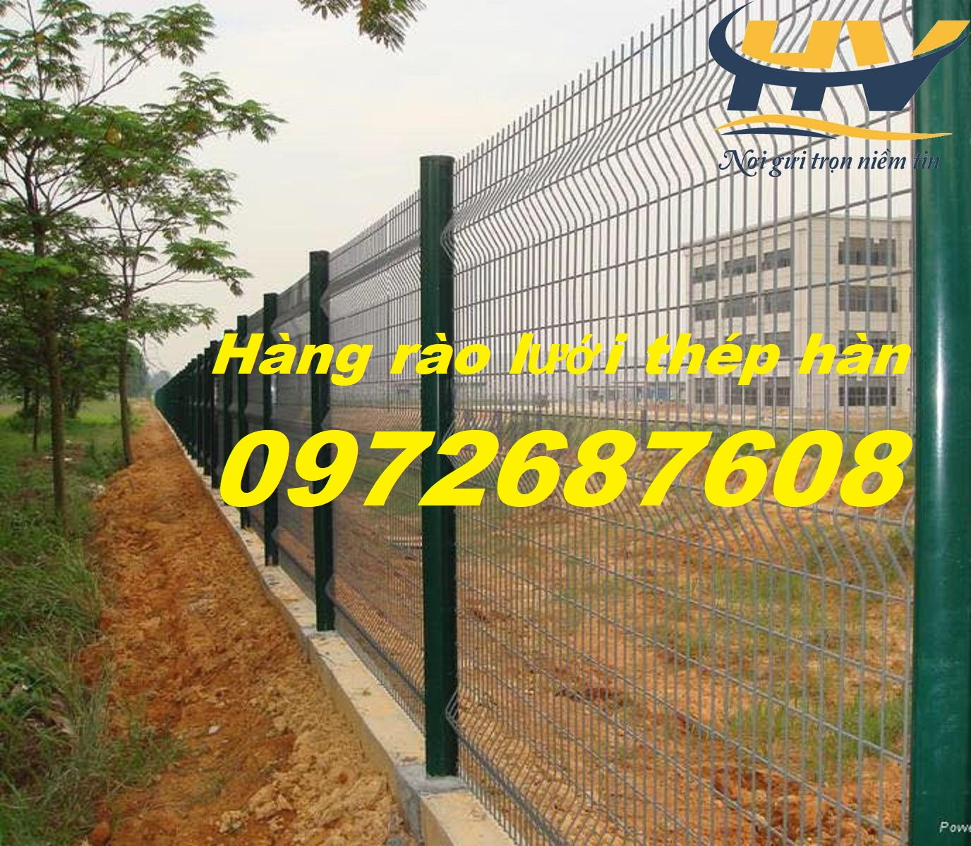 Hàng rào bảo vệ khu công nghiêp, hàng rào thép mạ kẽm tại Đồng Nai