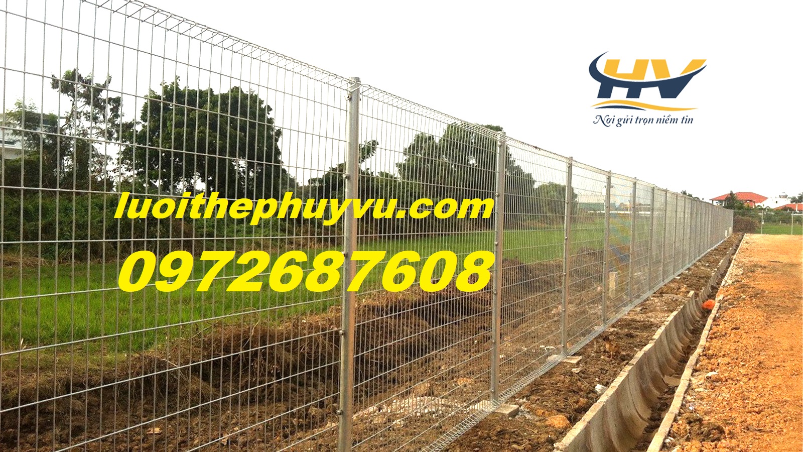 Hàng rào lưới thép, lưới thép hàng rào, hàng rào mạ kẽm tại Bình Dương