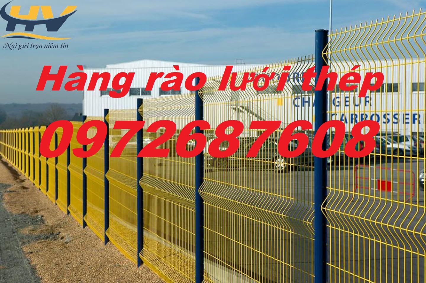Hàng rào bảo vệ khu công nghiêp, hàng rào thép mạ kẽm tại Đồng Nai