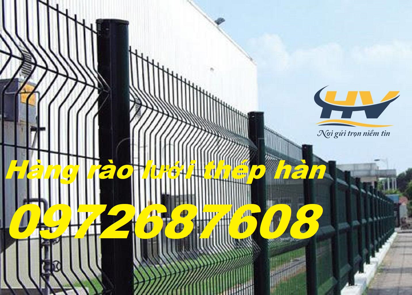 Hàng rào lưới thép, hàng rào mạ kẽm chấn sóng D4, D5, D6