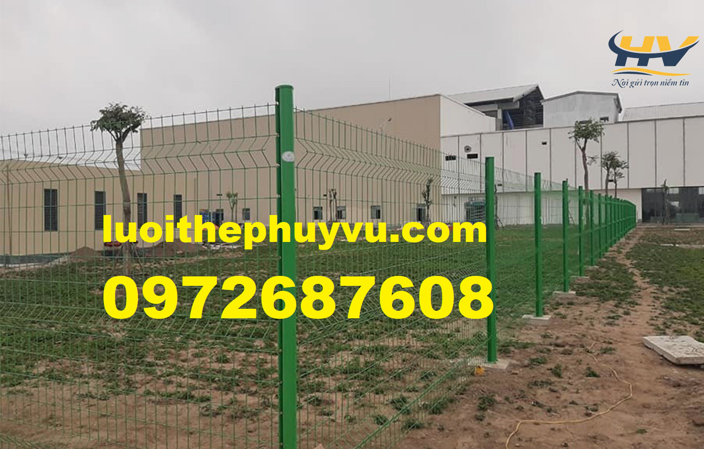 Sản xuất hàng rào mạ kẽm, hàng rào khu công nghiệp tại Bình Dương