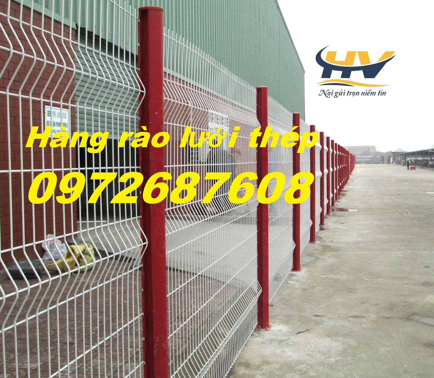 Hàng rào lưới thép, hàng rào mạ kẽm chấn sóng D4, D5, D6
