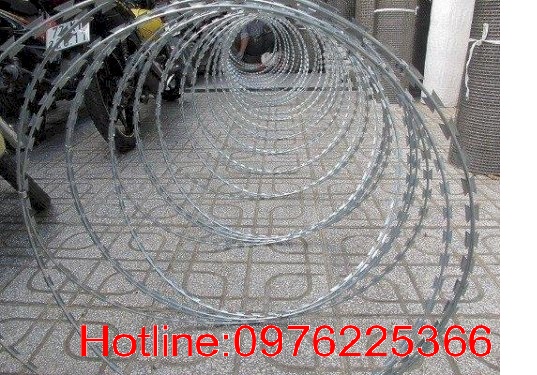Đại lý phân phối dây thép gai ,dây kẽm gai hình dao giá rẻ