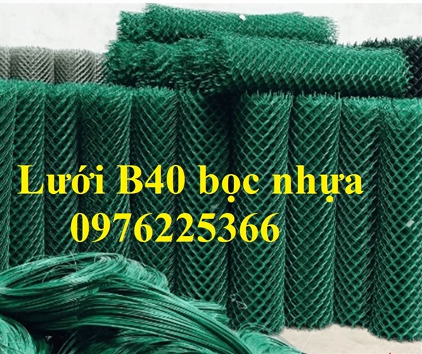 Lưới B40 bọc nhựa làm hàng rào/Hàng rào lưới B40 bọc nhựa