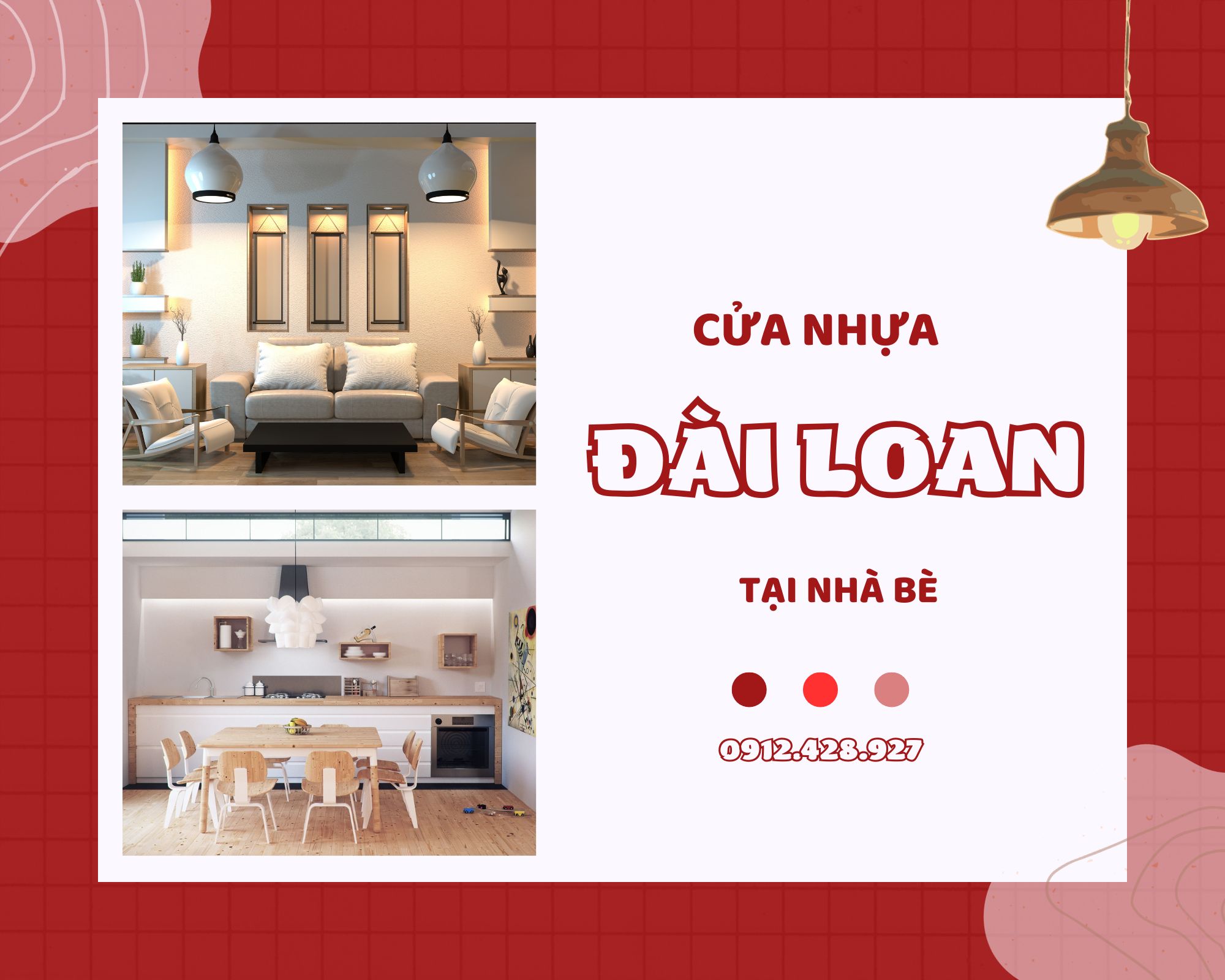 Cửa nhựa Đài Loan tại Nhà Bè  Cửa nhựa giả gỗ giá rẻ