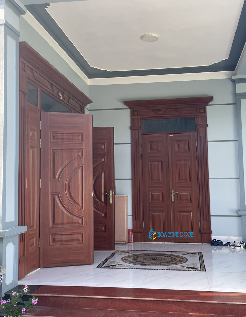 Cửa thép vân gỗ tại Vĩnh Long- Chất lượng & chính hãng