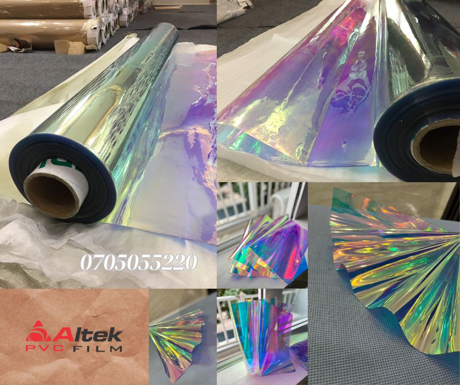 Màng nhựa PVC dẻo hologram 7 màu giá rẻ tận xưởng