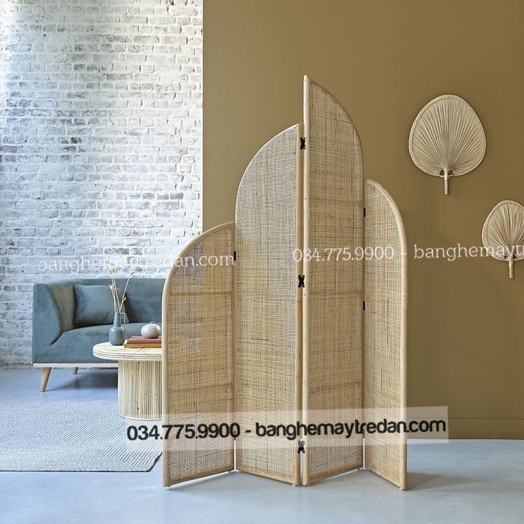 Tấm bình phong mây tre đặt làm theo yêu cầu