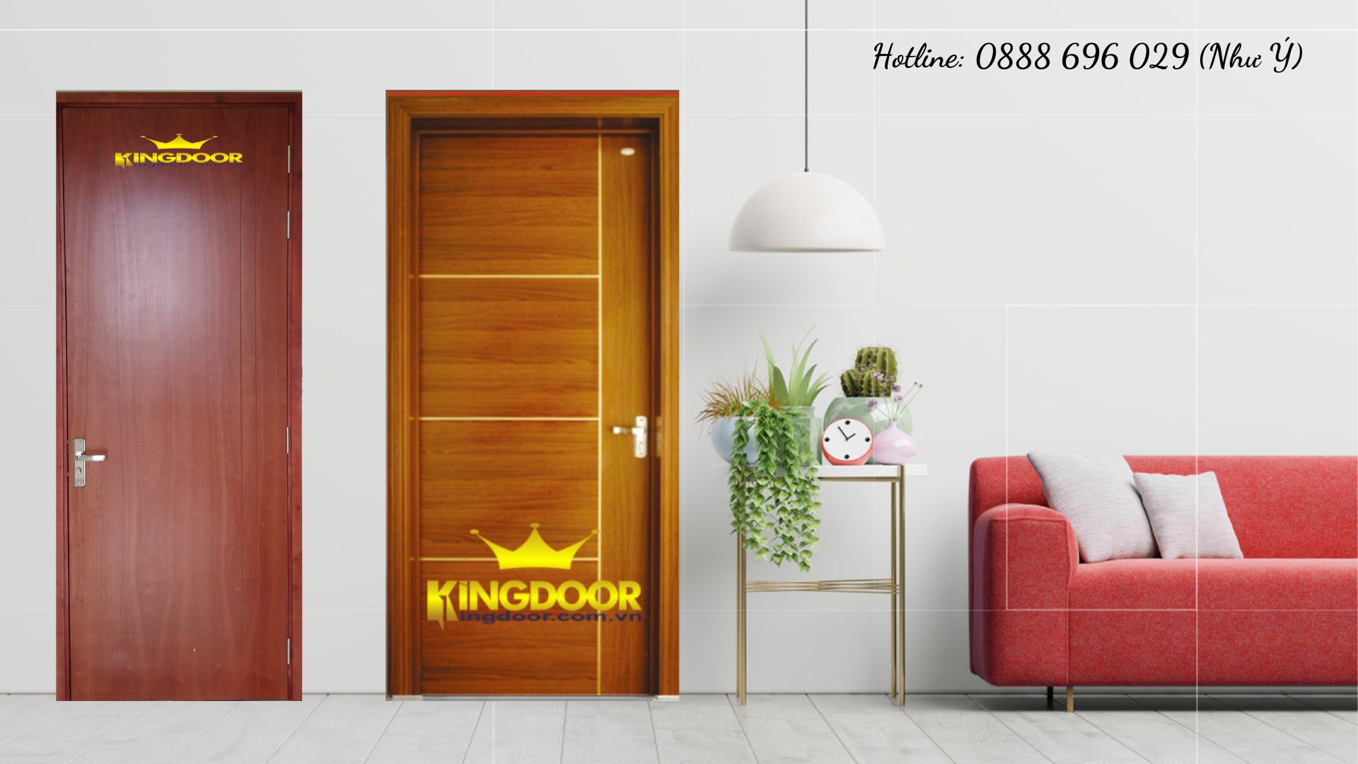 Cửa gỗ công nghiệp MDF veneer tại Quận 2