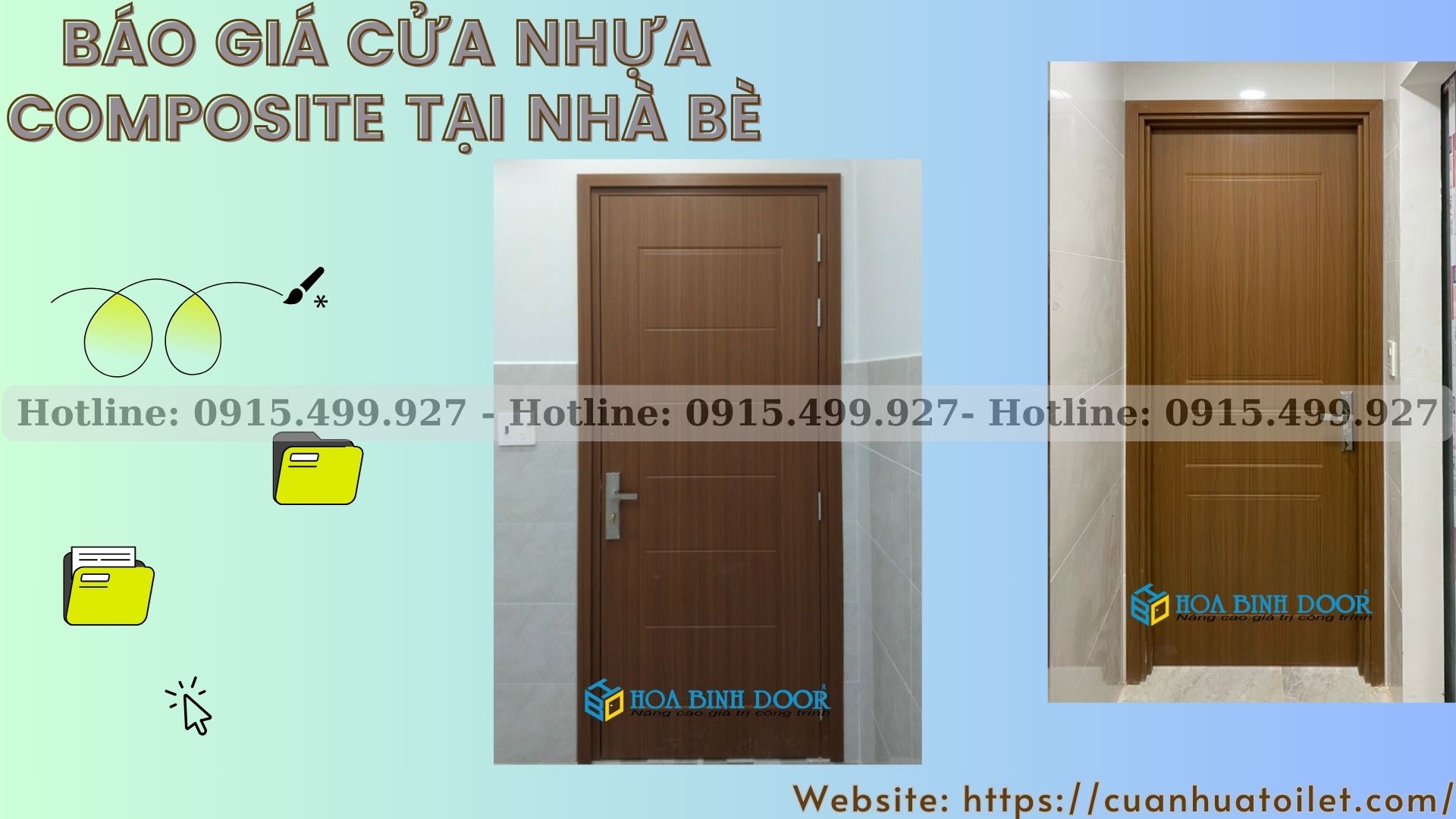 Báo giá cửa nhựa Composite tại Nhà Bè - cửa nhựa giả gỗ
